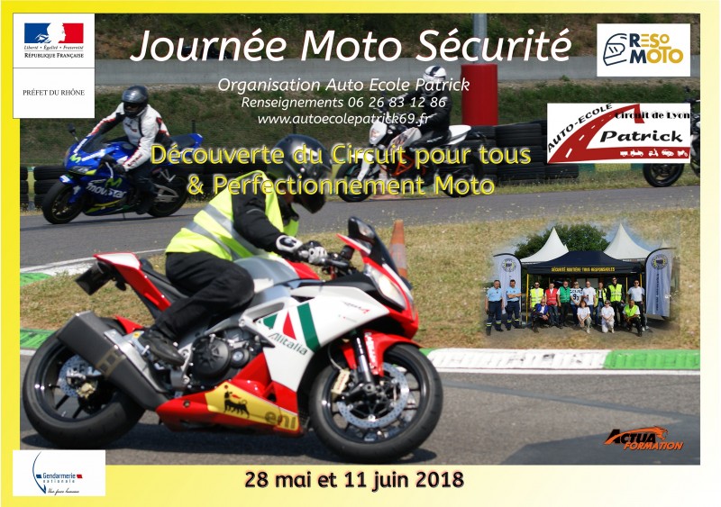 Journée Moto Sécurité dans l'ouest Lyonnais